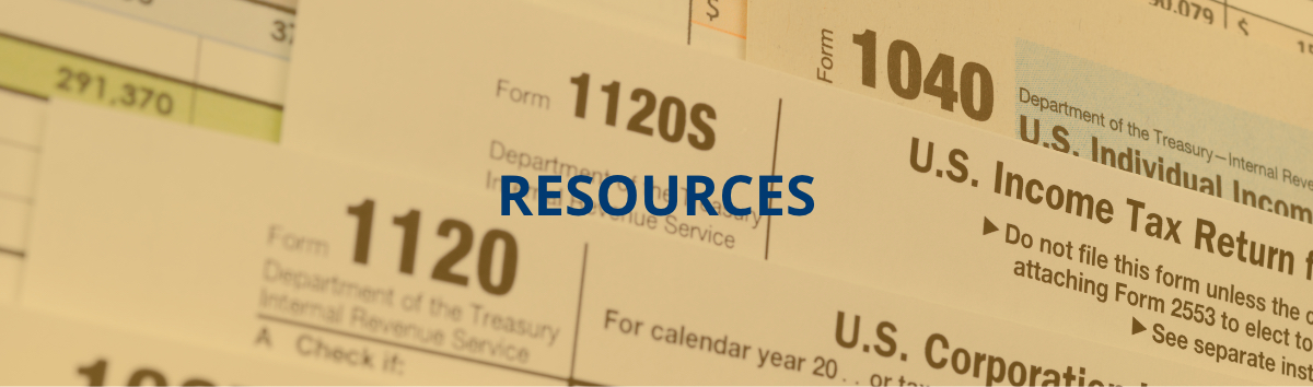 Resources typed over images of tax forms